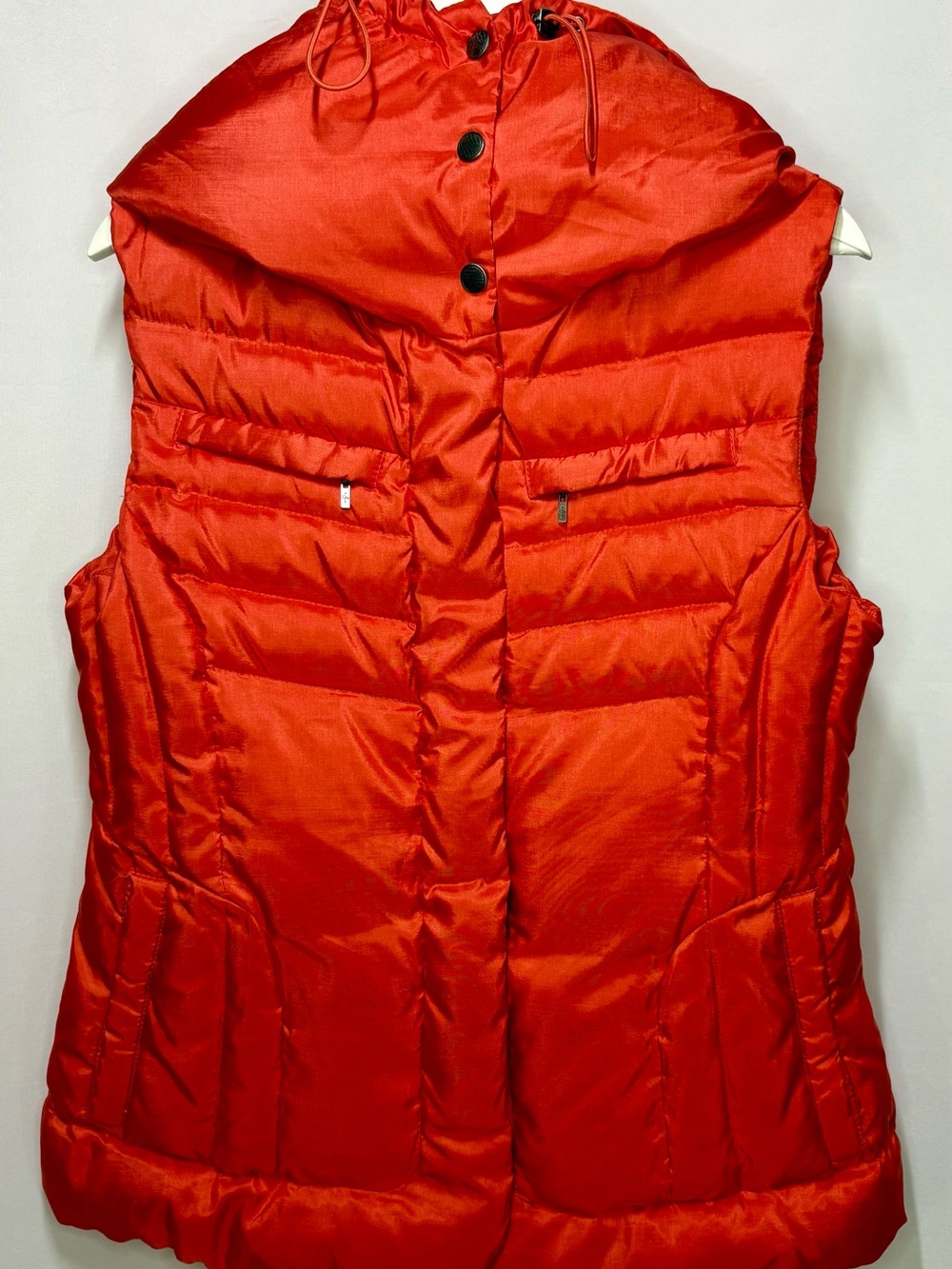 Cole Haan Bright Red Quilted Puffer Vest